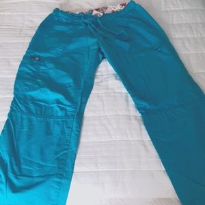 Koi medium scrub pants, turquoise